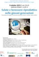 09/10/2019 Budrio - Salute e benessere riproduttivo nelle giovani generazioni. Serata informativa