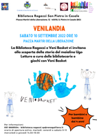 10/09/2022 San Pietro in Casale - Venilandia. Letture a cura delle bibliotecarie e giochi con Veni Basket (per bambini/e dai 4 anni)