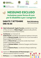 07/09/2024 Pieve di Cento - Nessuno escluso. Inclusione come forma di cura per le disabilità e per i caregivers. Conferenza