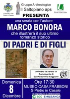 08/12/2024 San Pietro in Casale - Di padri e di figli. I Bentivoglio e i Mastri spadai di Castel San Giorgio: una storia del '400. Presentazione del romanzo di Marco Bonora