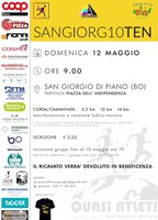 12/05/2024 San Giorgio di Piano - SanGiorgio10Ten. Manifestazione a carattere ludico-motoria