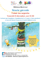 13/12/2024 San Pietro in Casale - Storie Piccole. Come un segreto Letture natalizie per bambini/e di 1-3 anni