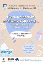 21/09/2024 Castel Maggiore - C'era un bambino profumato di latte… Letture per bambini/e dai 2 anni