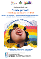 22/11/2024 San Pero in Casale - Storie Piccole. Letture per bambini e bambine da 1 a 3 anni e i loro genitori