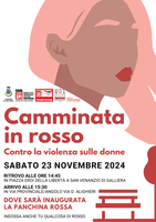 23/11/2024 Galliera - Camminata in rosso. Per la Giornata internazionale per l'eliminazione della violenza contro le donne