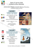 27/01/2024 Pieve di Cento - Storia di un banco e Aggiustare il mondo. Un laboratorio per bambini/e e la presentazione del libro di Raffaella Romagnolo per il Giorno della Memoria 2024