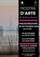 28/09 - 06/10/2024 San Giorgio di Piano - Mostra d'arte di Elena Succi