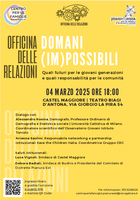 04/03/2024 Castel Maggiore - Domani (im)possibili. Quali futuri per le giovani generazioni e quali responsabilità per le comunità