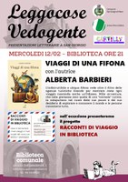 12/02/2025 San Giorgio di Piano - Viaggi di una fifona. Secondo appuntamento dell'anno di Leggocose, vedogente