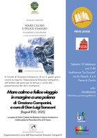 15/02/2025 Pieve di Cento - Mare calmo e felice viaggio. In margine a una polena. Presentazione del libro di Graziano Campanini