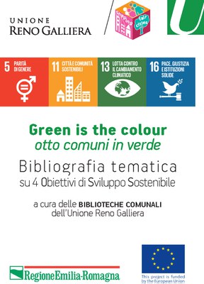 Copertina della brochure "Bibliografia tematica su 4 Obiettivi di Sviluppo Sostenibile"