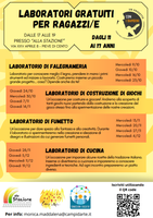 A Pieve di Cento, laboratori gratuiti per ragazzi e ragazze di 11-17 anni, da ottobre a dicembre 2024